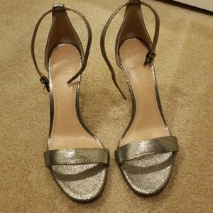 Metallic Tory Burch heels